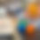 Thumbnail: Wooden Nesting / Stacking / Sorting Bowls (Blue Base)
