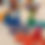 Thumbnail: Wooden Peg People with Cups & Tray
