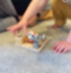 Child playing with LETme Toys Activity Puzzle Board